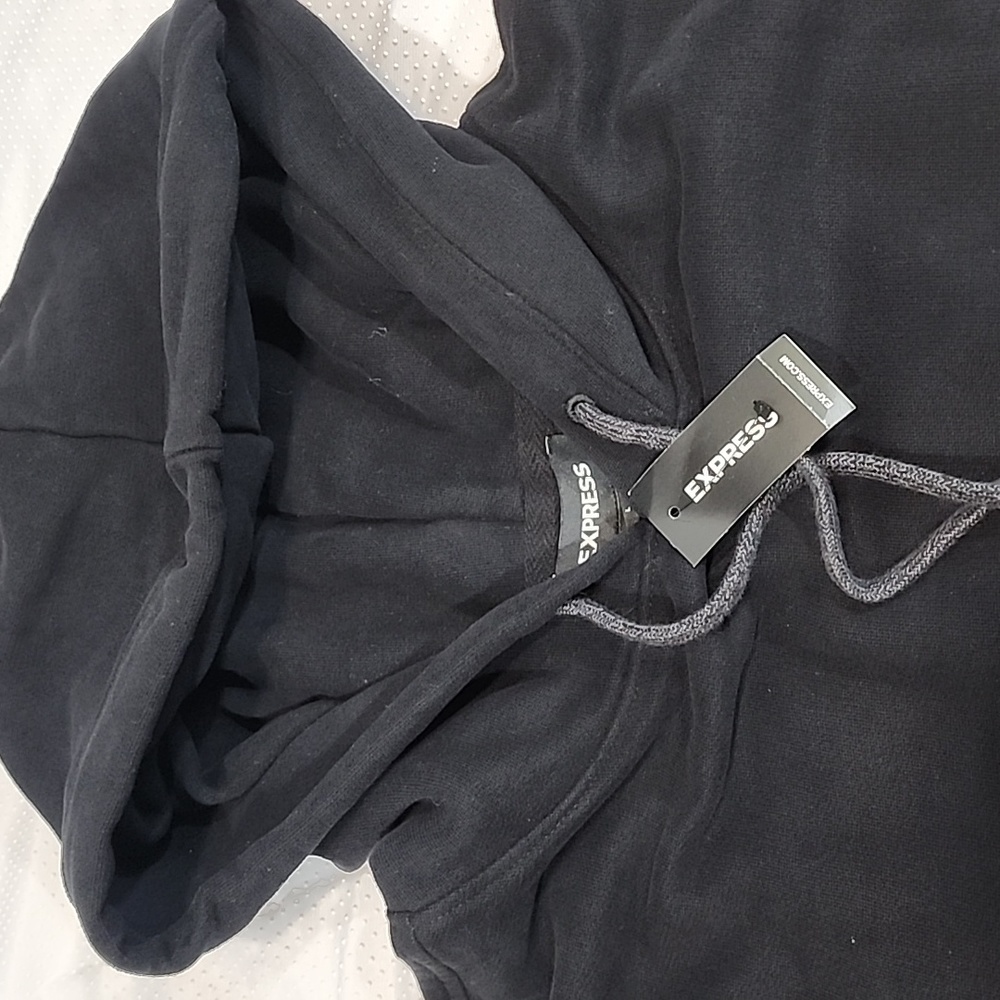 Men's Express Hoddie Pullover Black Jacket. L - Picture 6 of 11